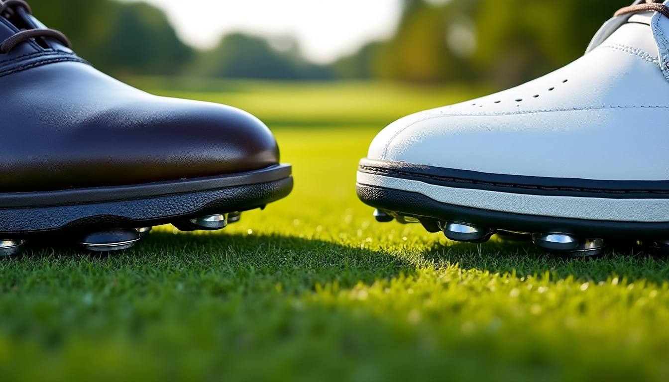 Chaussures de golf : crampons ou semelle plate
