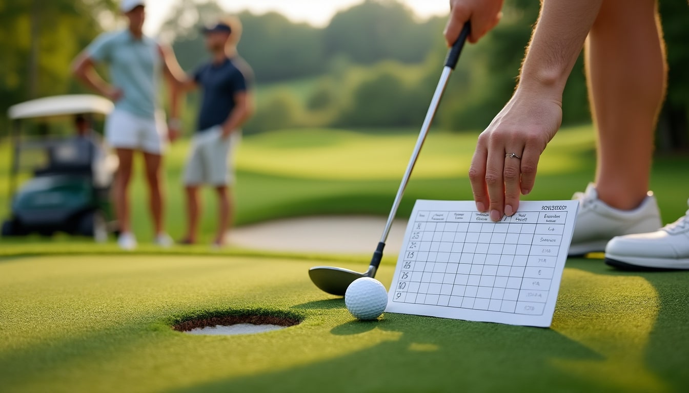Compter les points au golf quand on débute