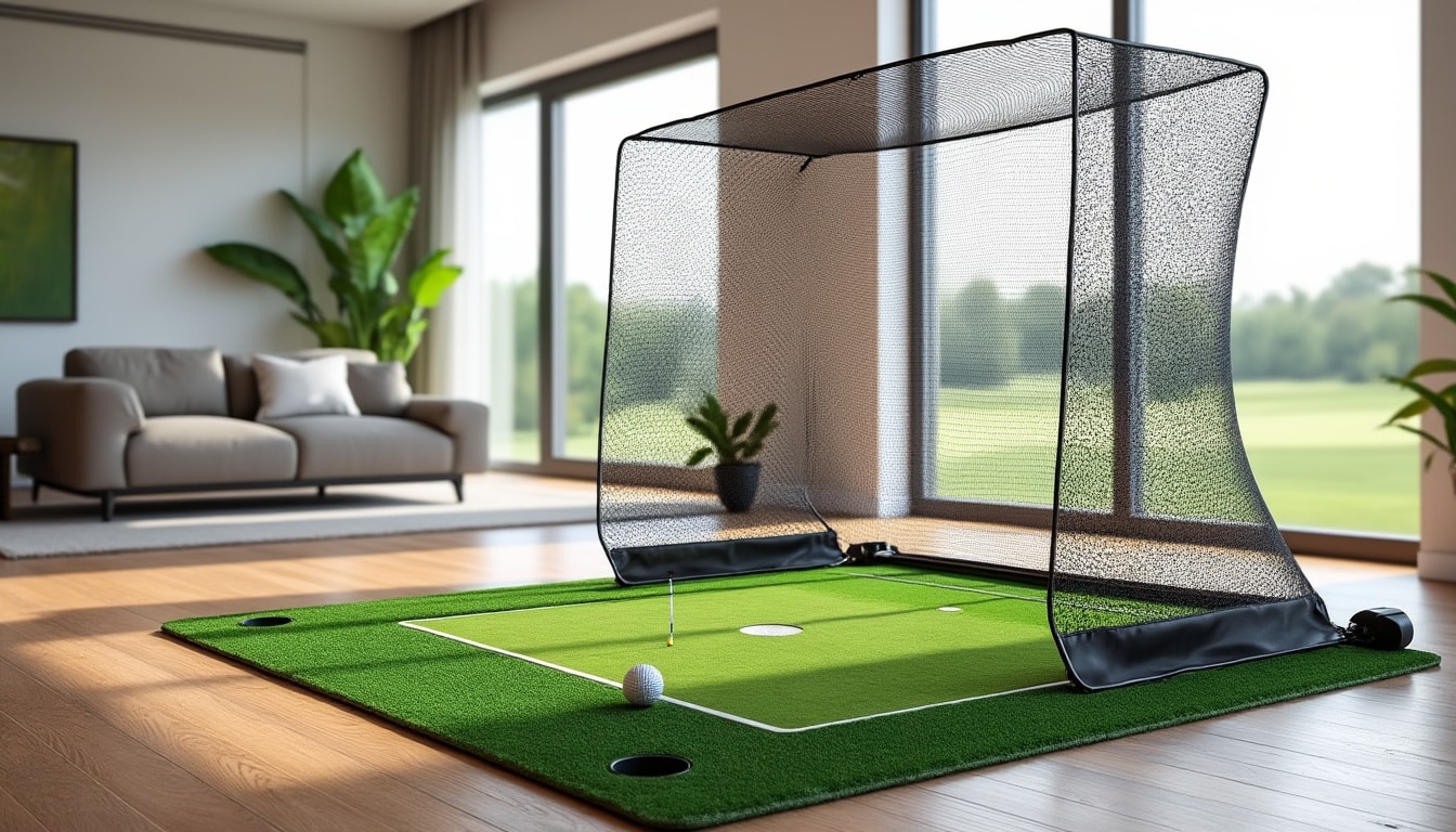 Filet et tapis de practice à la maison : le nécessaire