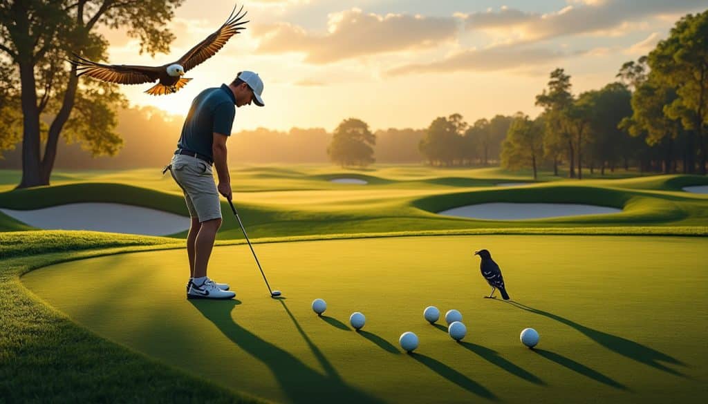 Les noms des coups au golf : birdie, eagle, bogey et les autres
